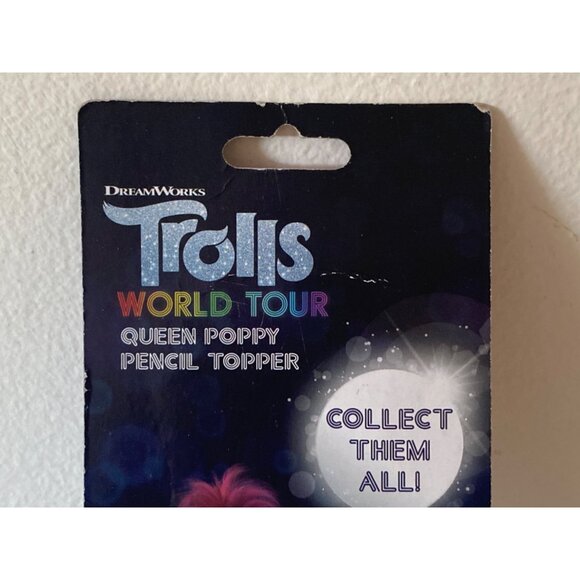 Trolls World Tour QUEEN BARD Pencil Topper Sealed 3inch Hasbro RARE HTF 2020 - Picture 8 of 11